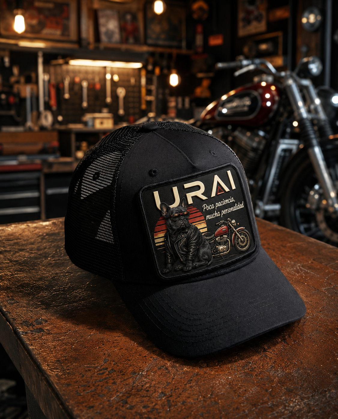 GORRA TRUKER NEGRA