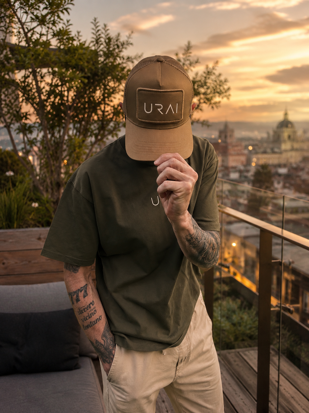 GORRA TRUCKER BEIGE