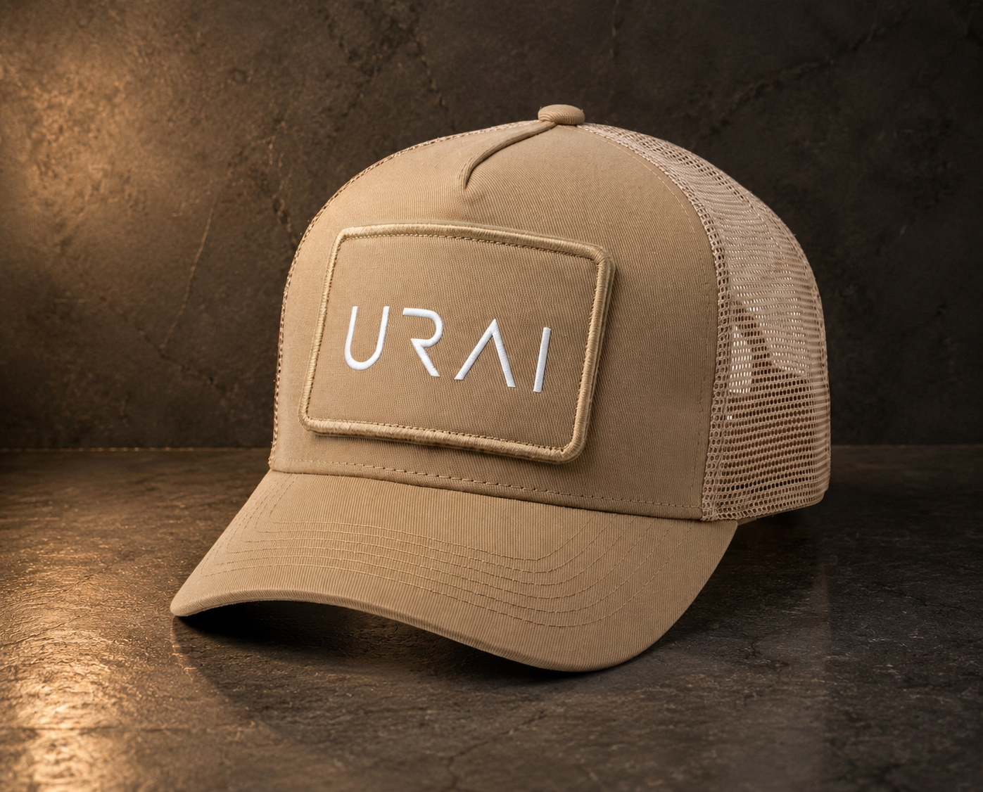 GORRA TRUCKER BEIGE
